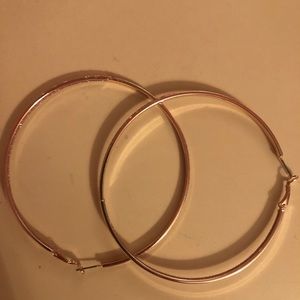 Large hoop earrings